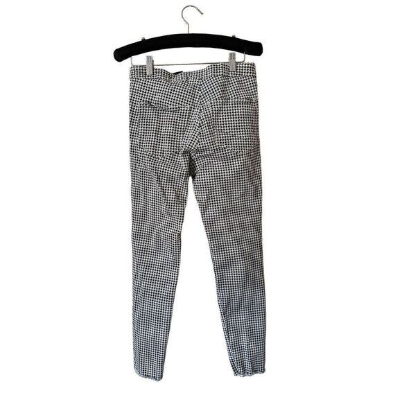 H&M DIVIDED Black White Houndstooth High Waist Super Skinny Ankle Jeans Size 8 - Picture 6 of 6